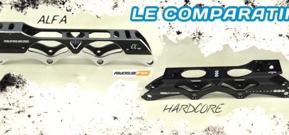 Powerslide Hardcore et Alfa, le comparatif des 2 platines de slalom: La grosse surprise !!